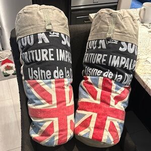 Union Jack Print Accent Pillows